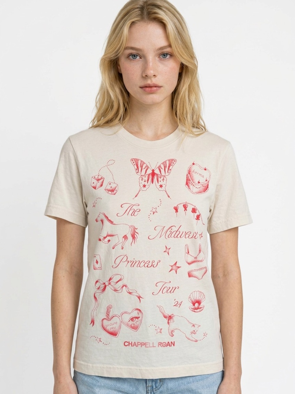 CHAPPELL ROAN | The Midwest Princess Tour Graphic T-Shirt Unisex Size Small